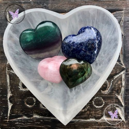 Selenite Heart Cleansing & Charging Bowl